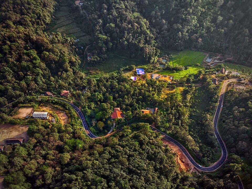 Ariel view of Coorg_Tourist attractions in Coorg Karnataka