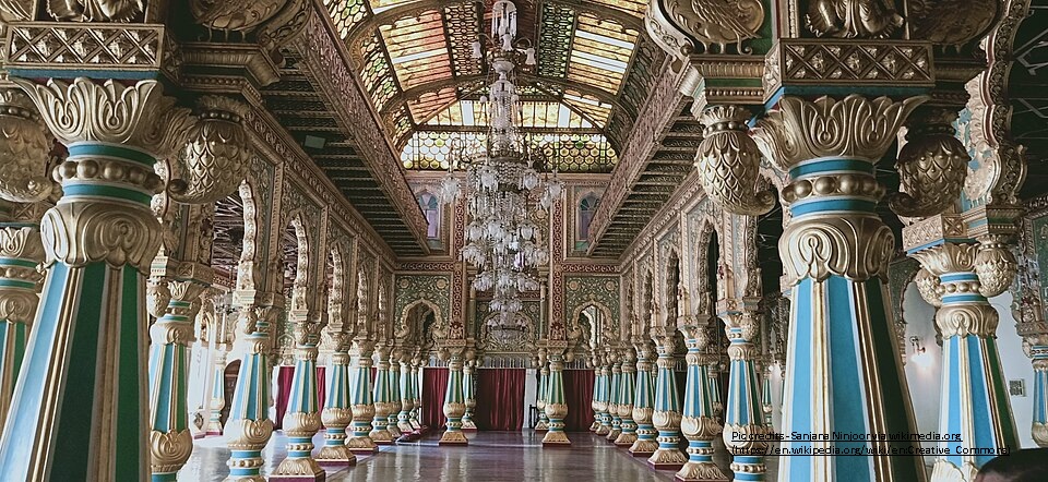 Mysore Palace Interior_popular tourist attractions in mysore Karnataka